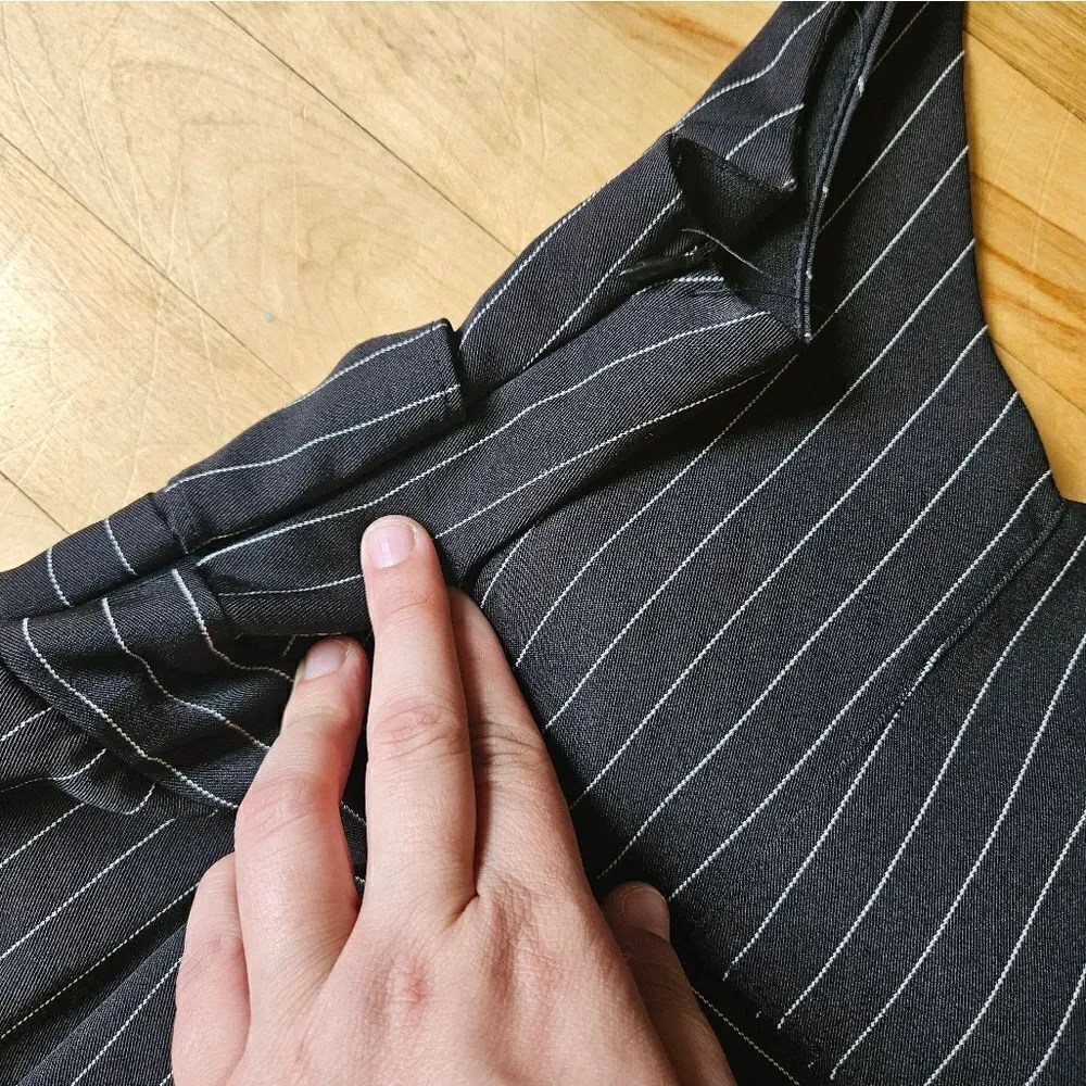 Haute Monde Pinstriped Maxi Dress